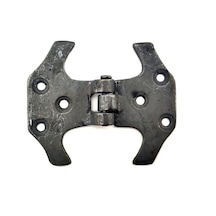 Antika Tarz Dekoratif Pirinç Fit Menteşe - 67 Mm, Oksit Beyaz