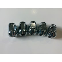 Somun 1/2"-20 Unf Diş Ing.-Usa Tekerlek Somunu Krom Kaplı Aa=19 MM Boy=26 MM 5 Adet
