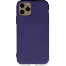 Ilkeshop Newface Apple iPhone Uyumlu 11 Pro Max Kılıf Nano İçi Kadife Silikon - Mor