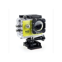 Sarı Su Geçirmez Geniş Melek Lens 1080p Dvr Kamera Spor Kamera Kamera Kaydedici Ultra Hd Kamera
