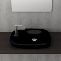 Bocchi Fenice Çanak Lavabo 54 CM - Parlak Siyah