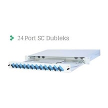 R1u19kzscdx-24f 1u 19" 24 Fıberlı Full Set Sc Dx Rack Tipi Mm 50/125 Patch Panel