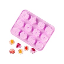 Silikon Çiçek Desenleri Mum Çikolata Sabun Buz Kek Kalıbı Goldcakes