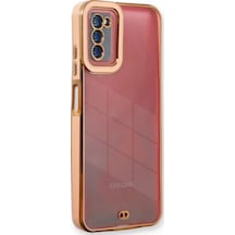 Newface Samsung Galaxy Uyumlu A03s Kılıf Liva Lens Silikon - Rose Pembe Diğer