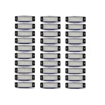 30 Adet Yan İşaret Lambası 6 Ledli Beyaz 24 Volt