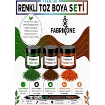 3'lü Set Premium Parafin Soya Wax Toz Mum Boyası Hobi Seti - 10 Cc Yeşil, Kahverengi, Turuncu Bkfab3ykht10g Karışık