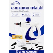 Ac-110 Buharlı Temizleyici 4 Bar, 1050 W, 9 Parça Aksesuar Ve Mikrofiber Bez Dahil