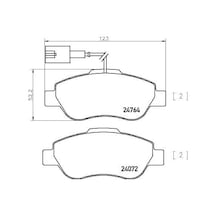 Brembo P24150 Fren Balatası Ön Fıat 500 07 Ford Ka 09 1778384-77365817