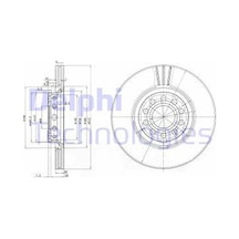 DELPHI BG3657 FREN DİSKİ ÖN PASSAT B5 00- / A4 A6 / EXEO 09- / SU