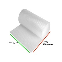 Tify Balonlu Naylon 50cm X 100mt En: 50 Cm, Boy: 100mt. Üç Katlı Eşya Koruma Ambalajı, Pat Pat 1