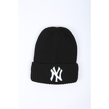 Eke Tekstil Unısex Triko Ny New York Bere Siyah