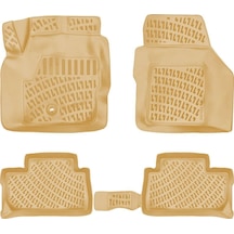 Freelander 2 2008 Uyumlu 3d Havuzlu Bej Paspas