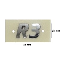 Chevrolet Uyumlu R3 Krom Yazı