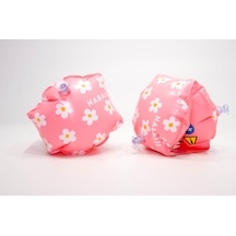 Çocuk Yüzücü Kolluğu - 11 / 30 Kg - Pembe / Çiçek Baskıl Meridyendukkan Nabaiji Pembe