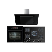 Teka Chef 10 HAK 629 BK + GBC 75030 KBC BK (E4) + DVT 98660 BK 90 CM Ankastre Set Siyah