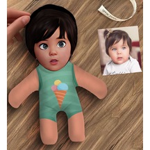 BK Gift Kişiye Özel Karikatürlü Bebek Yastık - Model 2