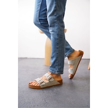 Daxtors Arizona Günlük Ortopedik Unisex Çift Tokalı Terlik Buz