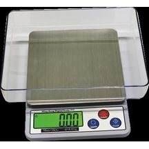 Diamond Dijital Göstergeli Profesyonel Hassas Terazi Mh-777 1 Kg-0.01 Ahşap - Şeffaf