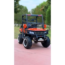 Utv X Alpha 24 Volt 4 Çekerli 800 Watt Akülü Araba Eva Teker Turuncu