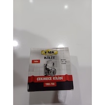 Yuma Kare Çekmece Kilidi Krom Anahtar