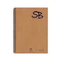 Etika Sb A5 140 Sf. Defter Kraft Kapak Spiralli Hafif Kağıt Kareli 70 Yp Çok Renkli