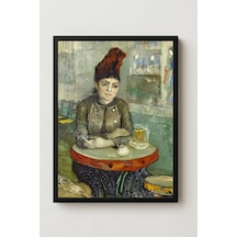 Van Gogh Agostina Segatori Sitting İn The Café Du Tambourin Çerçevesiz Poster 30x42 Cm A3 Tablo