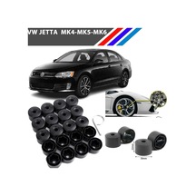 Otozet - Vw Jetta Bijon Civata Kapağı Siyah Renk 20 Adetli Set 17mm 1k06011739b9