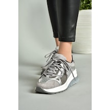 Fox Shoes S973413104 Gri Kumaş Spor Ayakkabı Sneakers Gri