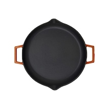 Lava Döküm Yuvarlak Kızartma Tavası Çift Kulplu 30cm