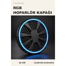 Onerous 30 Cm Rgb Led Hoparlör Kapağı, Uzaktan Kumandalı Çok Renkli