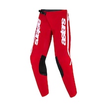 Alpinestars Youth Fluid Apex Genç Kros Motosiklet Pantolonu Kırmızı Beyaz