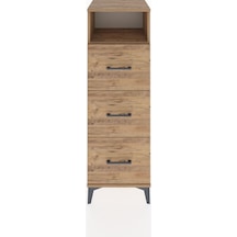Hyperion Dolap Tek Raflı 3 Çekmeceli 44x44x134 Çam-çam Çam