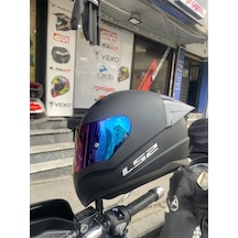Rapıd 2 Mat Siyah Kask - Gökkuşağı Vizör Spoiler Siyah