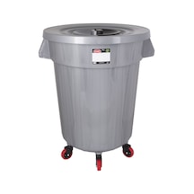 Mega Çöp Konteyneri Metalize 120 Lt Tekerlekli