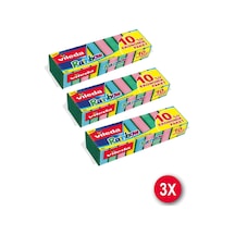 Vileda 10'Lu Rainbow Ekonomik Bulaşık Süngeri 3'Lü Paket