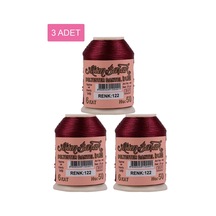 3 Adet Altınbaşak Oya Ve Dantel İpi 20 Gr - Royaleks - No: 122 Çok Renkli