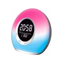 Çeşithane P11 Akıllı Hoparlörlü Saat - Rgb Renkli Atmosfer Işıklı, Led Ekranlı Alarm Saat, Fm Radyol