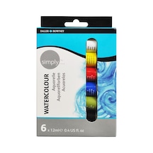 Daler Rowney Simply Watercolour Tüp Sulu Boya 6lı Set 134500006