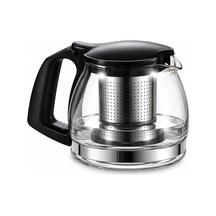 Süzgeçli Borosilikat Cam Demlik Paslanmaz Çelik Filtreli, Ergonomik Kulplu Bitki Çayı & Yaprak Çay Demliği 70 Diğer