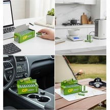 Gp Batteries Gp15g Greencell R6p/1215/aa Kalem Pil, 1.5 Volt, 40&apos Lı Kutu, Yeşil/sarı/beyaz