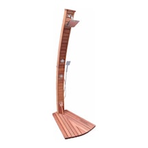 Havuz Duşu Alaçatı Serisi Ahşap Havuz Duş Sistemi Tek Su Girişli