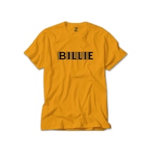 Billie Eilish Lined Sarı Tişört-Sarı