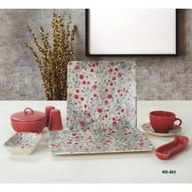 Remetta Riva Elite Kare 30 Parça Kahvaltı Takımı 283 Karışık Renkli