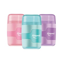 Maped Connect Pastel Renkli Çift Delikli Silgili Kalemtıraş 049231