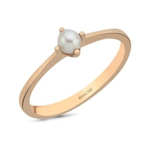 3,5 Mm Doğal İnci Yüzük Vrtz118408s8 Rose