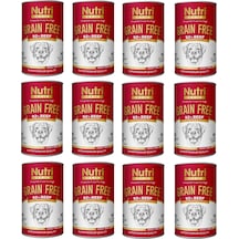 Nutri Canin Tahılsız Biftekli Konserve Yetişkin Köpek Maması 12 x 400 G