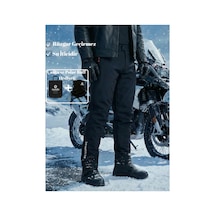 Outdo Premium Softshell Motorsiklet Pantolonu Siyah Polar Buff Hediyeli Diğer