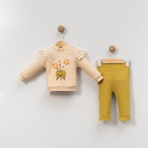 Çakar Bebe 6-18 Aylık Çiçek Süzine 2 Li Takım-8045120 - Çağla Yeşil Çok Renkli