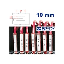 Brady Ptdsu-10-7597 Plastik Kılıf için Iç Etiket 10.00 MM