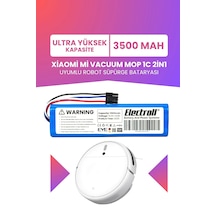 Xiaomi Mi Vacuum Mop 1c 2in1 Uyumlu Batarya Ultra Yüksek Kapasite 3500mah Robot Süpürge Pil Stytj01zhm